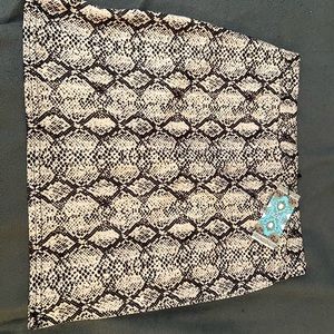 Snake print skirt